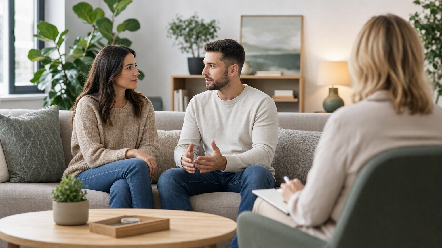 Emotionally Focused Therapy couples session environment